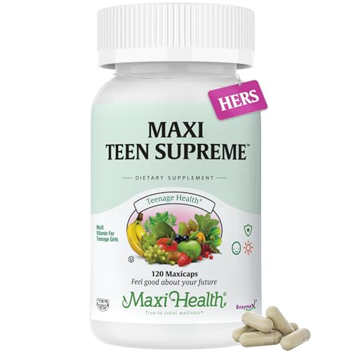 Teen Vitamins for Girls 12-17 - Teen Multivitamin D3, Iron, Calcium, Biotin, Zinc, Digestive Enzymes – Teenager Girl Multi Vitamins for Healthy Skin, Immune & Mood Support – 120 Count - Image 2