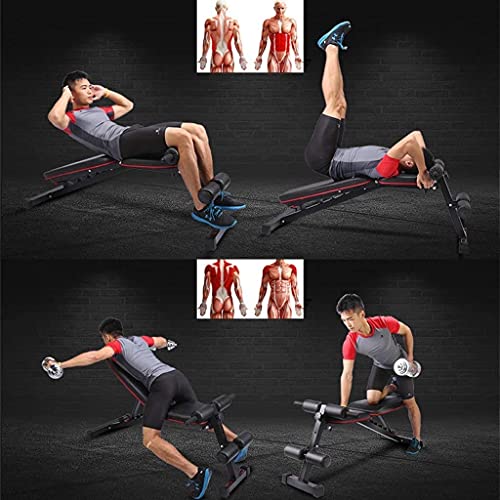 UYCVT Folding Dumbbell Stool Adjustable Standard Bench Home Fitness Chair Multifunctional Weightlifting Bed 4 Adjustable Adjustable Benches - Image 5