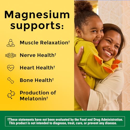 Nature Made Magnesium Glycinate 200 mg per Serving, Magnesium Supplement for Muscle, Heart, Nerve and Bone Support, 60 Magnesium Bisglycinate Capsules, 30 Day Supply - Image 4