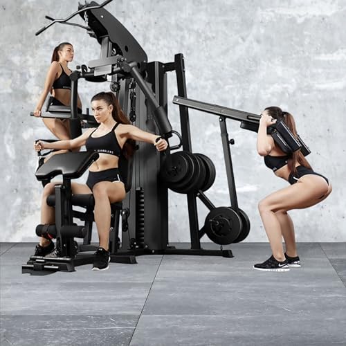 Multi-Function Home Gym Equipment for Full Body Workout – 200 lbs Weight Stack, Adjustable Bench, Butterfly, Squat, and LAT Pull System – Strength Training Fitness Machine for Men & Women - Image 4