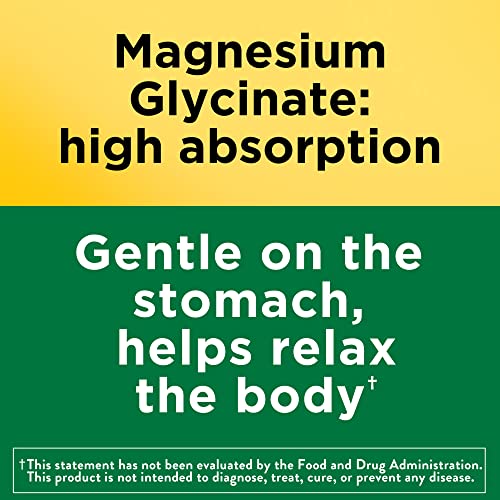 Nature Made Magnesium Glycinate 200 mg per Serving, Magnesium Supplement for Muscle, Heart, Nerve and Bone Support, 60 Magnesium Bisglycinate Capsules, 30 Day Supply - Image 5
