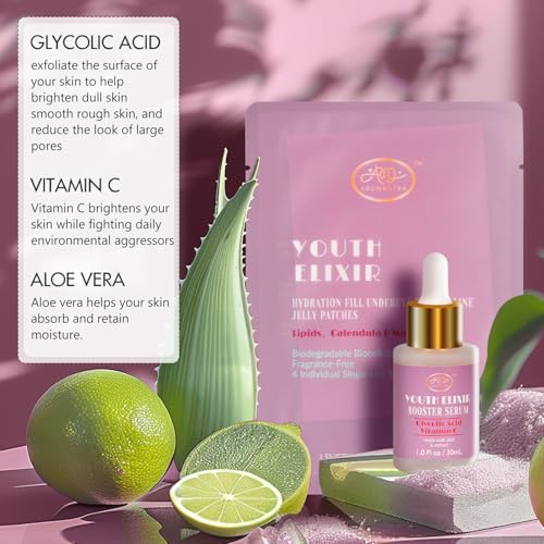 Valentines Day Gifts for Woman Skin Care Set Travel Size, Daily Routine with Hydrate + Protect SkinCare 7-Pieces Travel Kit for Women|Cleanser, Cream, Serum, Eye Cream, Lotion, Lip Mask, Jelly Patches - Image 6