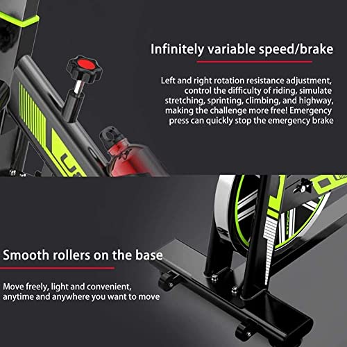 Exercise Bike Stationary Indoor Cycling Bike Exercise Equipment for Home Workouts Cardio Training with Comfortable Seat Silent Belt Drive Adjustable Magnetic - Image 5