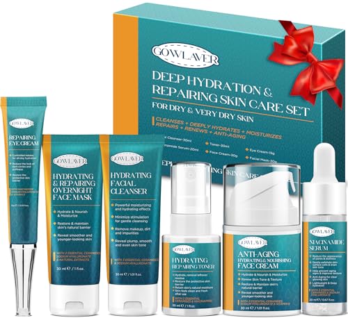 Skin Care Set for Teens Womens,Anti-Aging Deeply Hydrates Repairs Skincare Gift Set for All Skin,Facial Skin Care Products Routine Kit Christmas Beauty Gift Set for Women Stocking Stuffers - Image 2