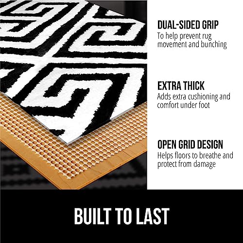 GORILLA GRIP Strong Rug Pad Gripper, US Designed, Grips Keep Area Rugs Safe and in Place, Thick, Slip and Skid Resistant Pads for Hard Floors, Under Carpet Mat Cushion and Hardwood Protection 2x3 FT - Image 3