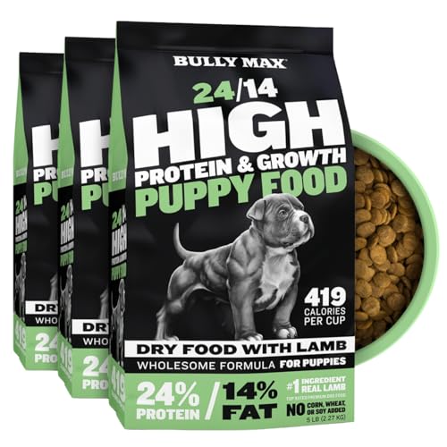 Bully Max Puppy Power Bundle: 24/14 High Protein Lamb Dry Dog Food (15lb), Dehydrated Chicken Wet Food (6lb Dry, Makes 16.5lb Wet Food) & Puppy Vitamins (3 Bottles) for Optimal Growth & Development - Image 3