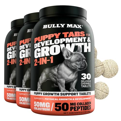 Bully Max Puppy Power Bundle: 24/14 High Protein Lamb Dry Dog Food (15lb), Dehydrated Chicken Wet Food (6lb Dry, Makes 16.5lb Wet Food) & Puppy Vitamins (3 Bottles) for Optimal Growth & Development - Image 8