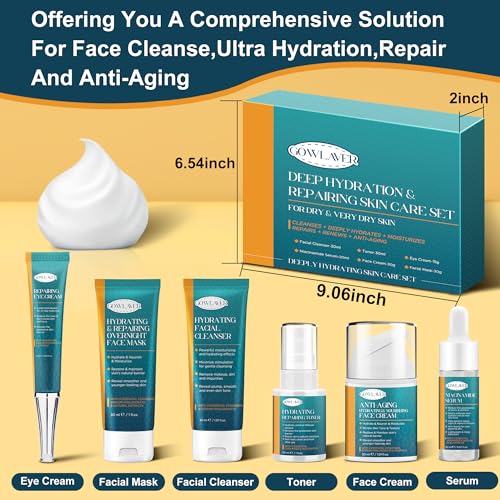 Skin Care Set for Teens Womens,Anti-Aging Deeply Hydrates Repairs Skincare Gift Set for All Skin,Facial Skin Care Products Routine Kit Christmas Beauty Gift Set for Women Stocking Stuffers - Image 8