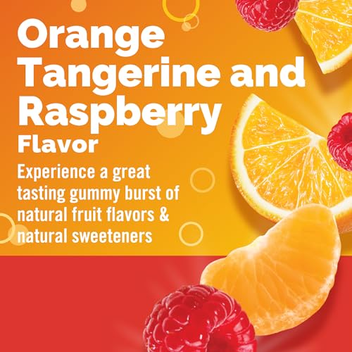 Emergen-C 750mg Vitamin C Gummies for Adults, Immunity Gummies with B Vitamins, Gluten Free, Orange, Tangerine and Raspberry Flavors - 45 Count - Image 3
