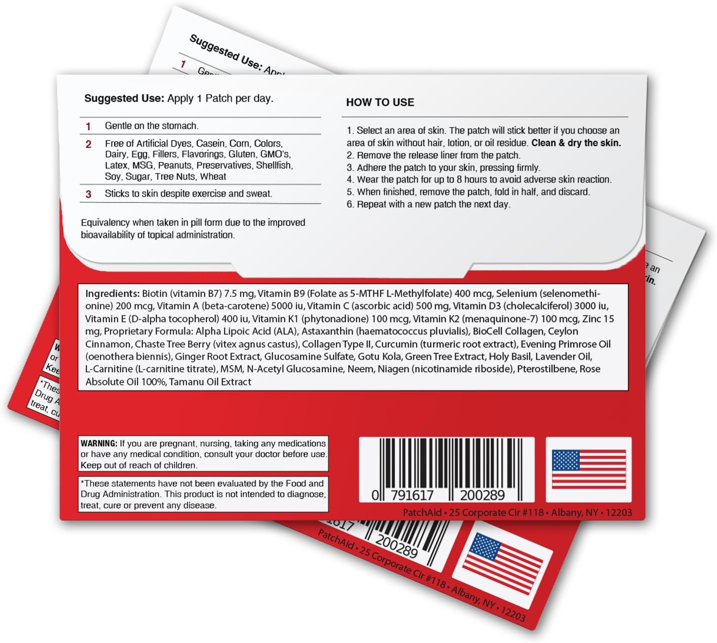 PatchAid Biotin Plus Topical Patch 30-Day Supply - Image 3