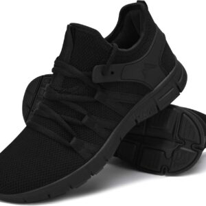 INZCOU Running Shoes Lightweight Tennis Shoes Non Slip Gym Workout Shoes Breathable Mesh Walking Sneakers