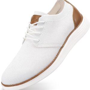 VILOCY Men’s Fashion Dress Sneakers Casual Walking Shoes Business Oxfords Comfortable Breathable Lightweight Tennis